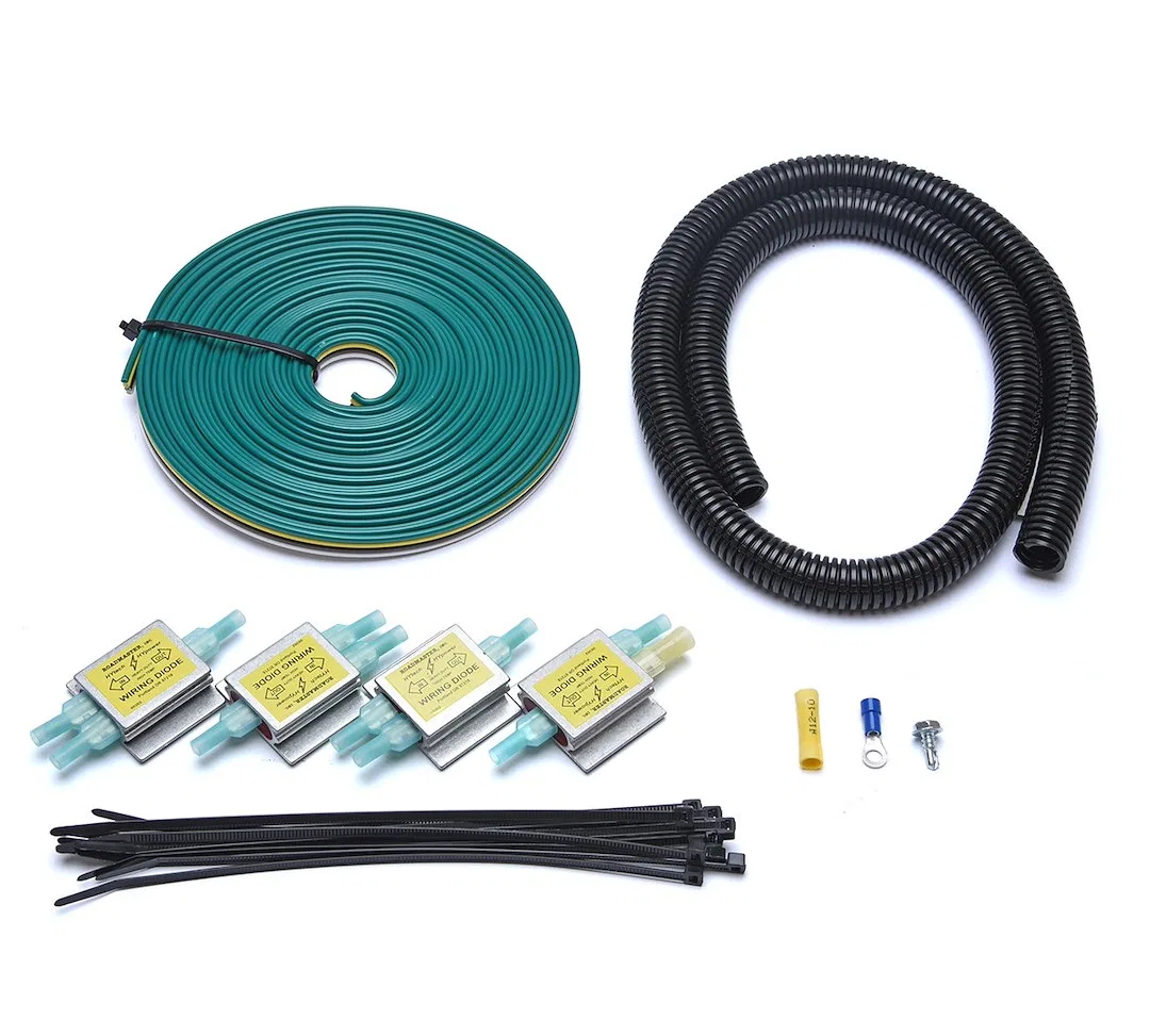 152 – ROADMASTER Towed Vehicle Wiring Kit, Universal Wiring Four High Power Diodes/ 30 Foot Strand Of 4 Wire Cord/ 6 ...